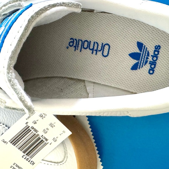💙NWT Adidas Originals Samoa J White Blue Gum Shoes IG1913 Youth Unisex💙 - Picture 5 of 5